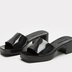 Harlin Black Steve Madden Mules